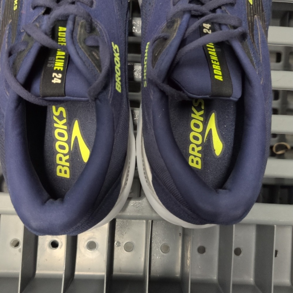 Brooks Adrenaline GTS 24 Mens Size 12.5 D Peacoat Blue Black Running Shoes - Picture 5 of 7